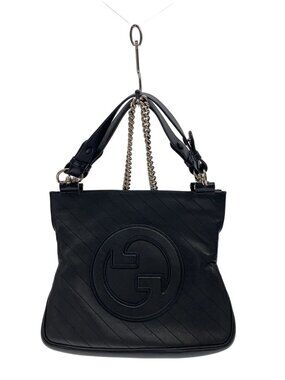 Gucci Blondie Tote Soho Handbag Leather Black